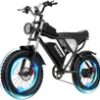 Ridstar® Upgraded Q20 1500W Fat Tire Electric Bicycle