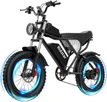 Ridstar® Upgraded Q20 1500W Fat Tire Electric Bicycle