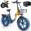 Ridstar® MN20 1000W Fat Tire Folding Electric Bikes